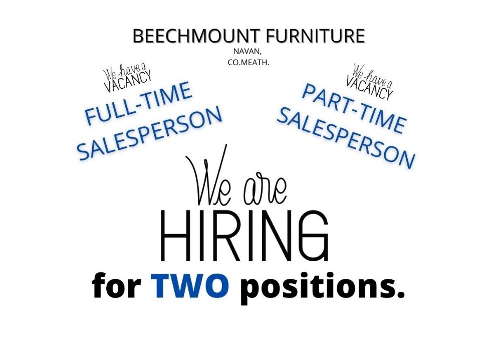 HIRING: Full and Part-time Sales Assistant Positions