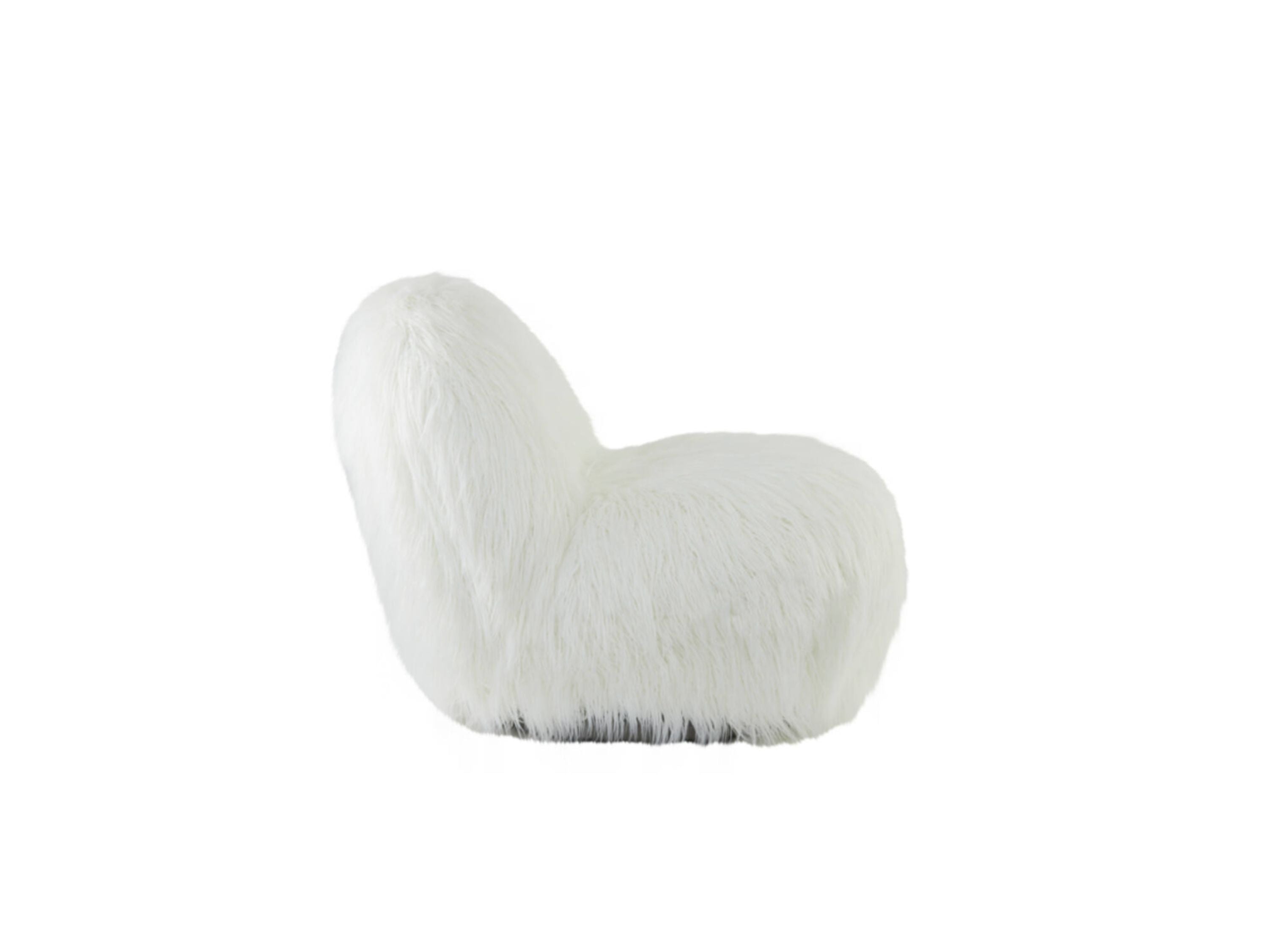 Armchair: Chair GUMACA Furry White