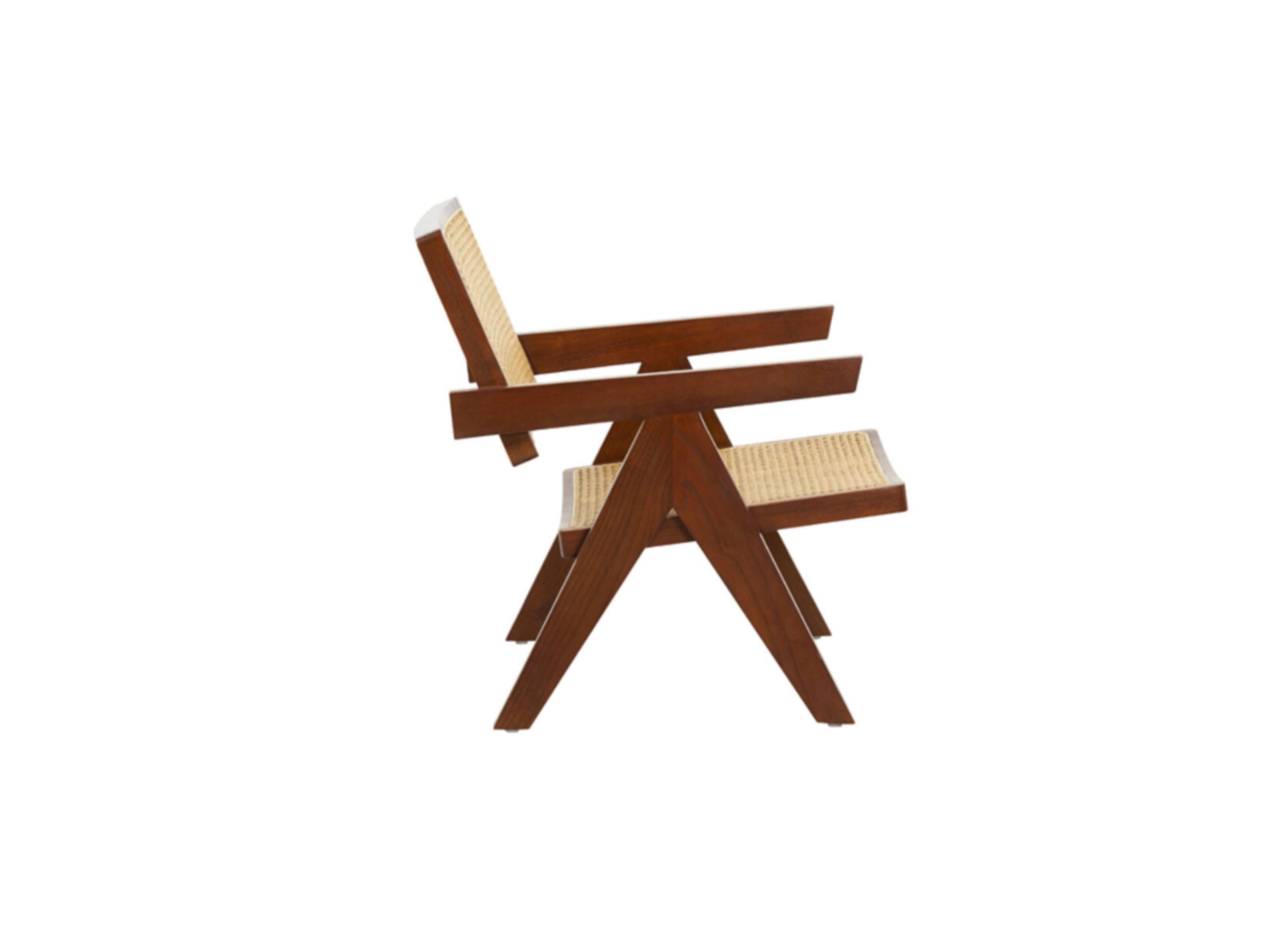 Armchair: RENU Wood Brown+Webbing Natural