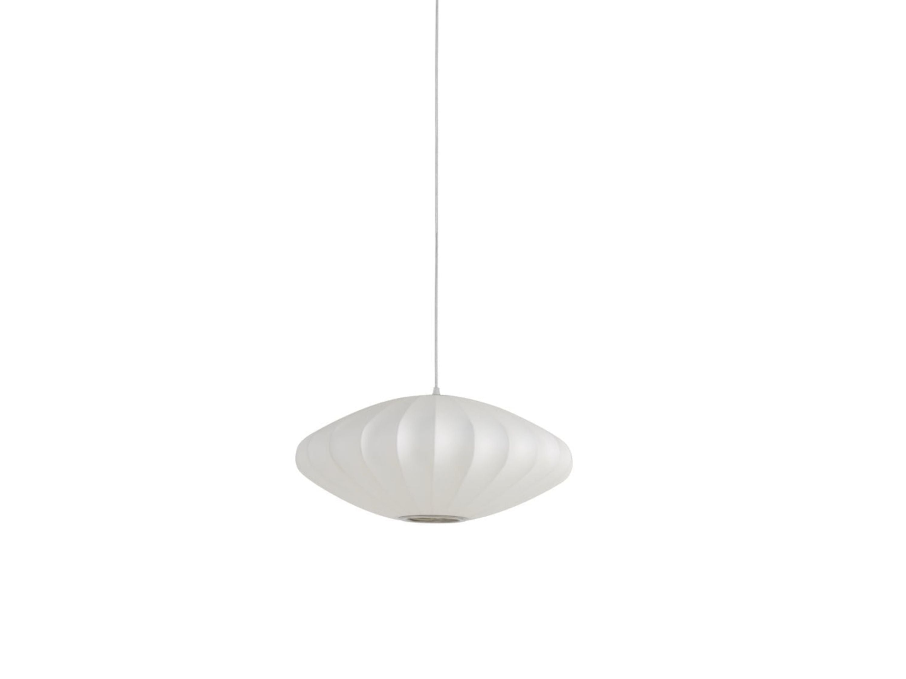 Pendant Light: Fay French White Hanging Sphere