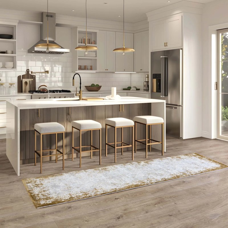 Kuza Rug - Border Gold Kuza Rug - Border Gold