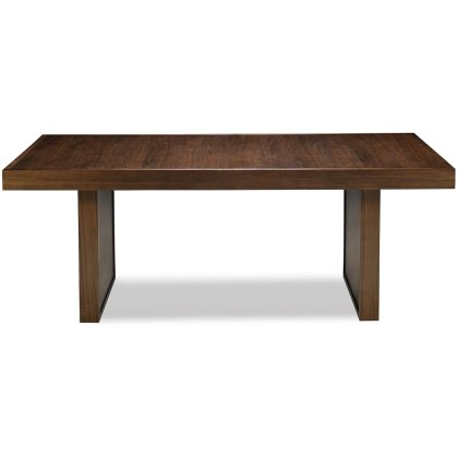 Akita Walnut 200cm Panel Dining Table