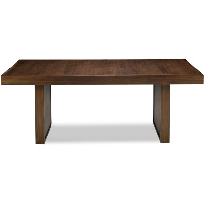 Akita Walnut 6 Seater Panel Table