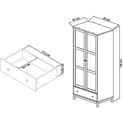 Atlanta Oak Double Wardrobe