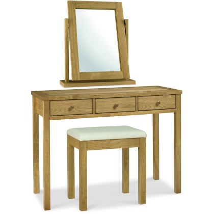 Atlanta Oak Dressing Table Set