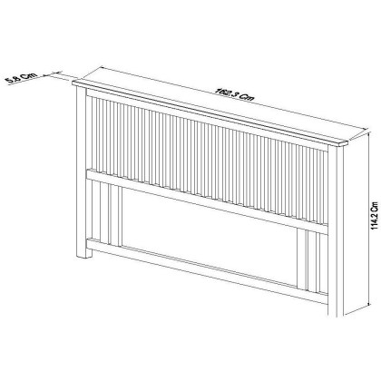 Atlanta Oak Headboard King 150cm