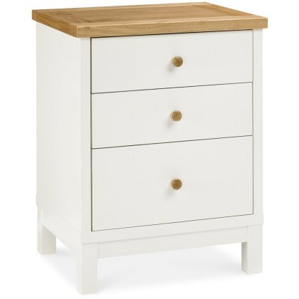 Atlanta Two Tone 3 Drawer Nightstand Atlanta Two Tone 3 Drawer Nightstand