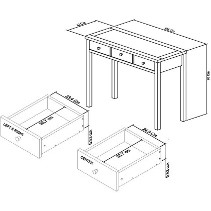 Atlanta Two Tone Dressing Table