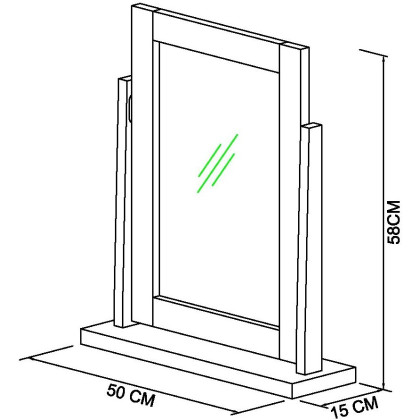 Atlanta Two Tone Vanity Mirror