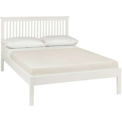 Atlanta White Low Footend Bedstead Double 135cm Atlanta White Low Footend Bedstead Double 135cm