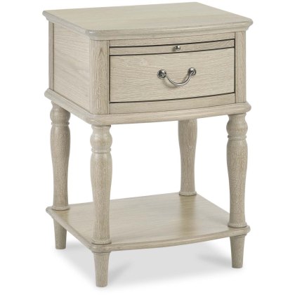 Bordeaux Chalk Oak 1 Drawer Nightstand Bordeaux Chalk Oak 1 Drawer Nightstand