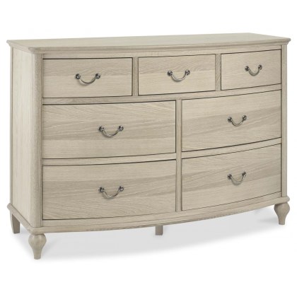 Bordeaux Chalk Oak 3+4 Drawer Chest