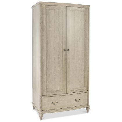 Bordeaux Chalk Oak Double Wardrobe