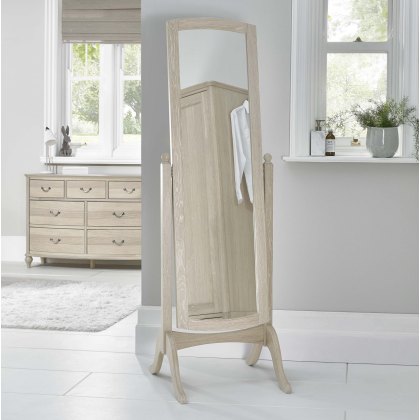 Bordeaux Chalk Oak Cheval Mirror