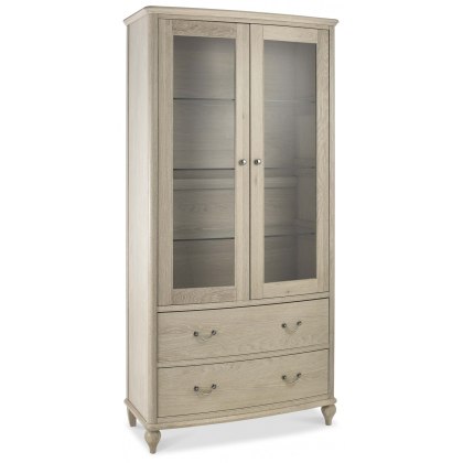 Bordeaux Chalk Oak Display Cabinet