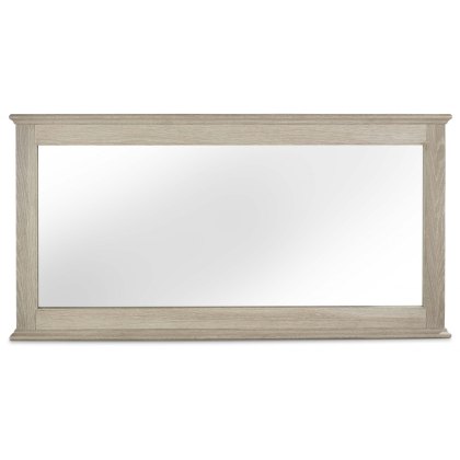 Bordeaux Chalk Oak Wide Wall Mirror