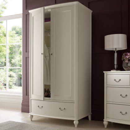 Bordeaux Ivory Double Wardrobe