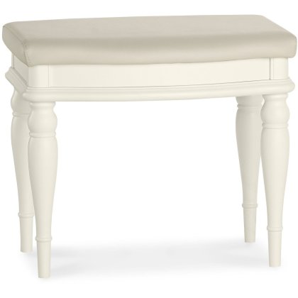 Bordeaux Ivory Stool - Ivory Bonded Leather