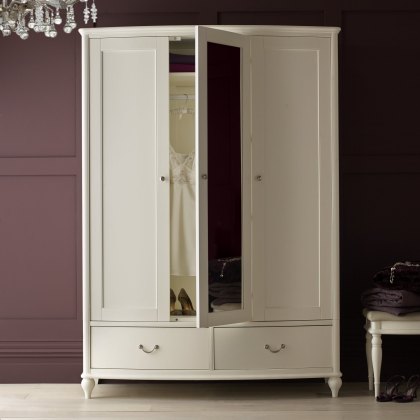 Bordeaux Ivory Triple Wardrobe