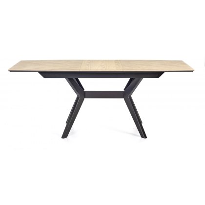 Brunel Chalk Oak & Gunmetal 4-6 Seater Dining Table Brunel Chalk Oak & Gunmetal 4-6 Seater Dining Table