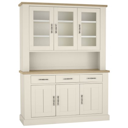 Chartreuse Aged Oak & Antique White Glazed Dresser