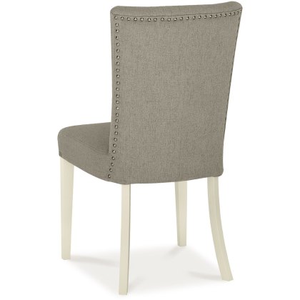 Chartreuse Antique White Uph Chair - Titanium (Single) Chartreuse Antique White Uph Chair - Titanium (Single)