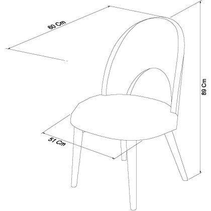 Oslo Oak Upholstered Chair - Red Fabric (Pair)