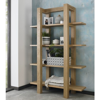 Turin Light Oak Open Shelf Unit Turin Light Oak Open Shelf Unit