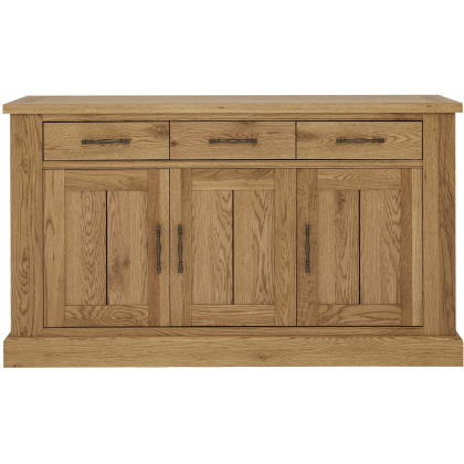 Westbury Rustic Oak 3 Door Sideboard Westbury Rustic Oak 3 Door Sideboard
