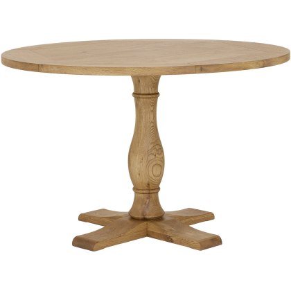 Westbury Rustic Oak Circular Table Westbury Rustic Oak Circular Table