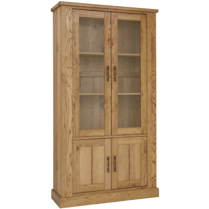 Westbury Rustic Oak Display Cabinet Westbury Rustic Oak Display Cabinet