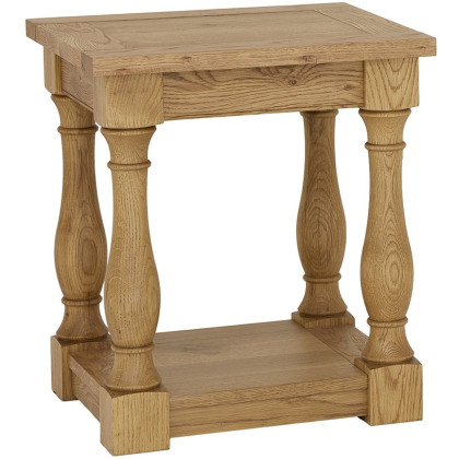 Westbury Rustic Oak Lamp Table