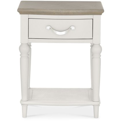 Montreux Grey Washed Oak & Soft Grey 1 Drawer Nightstand