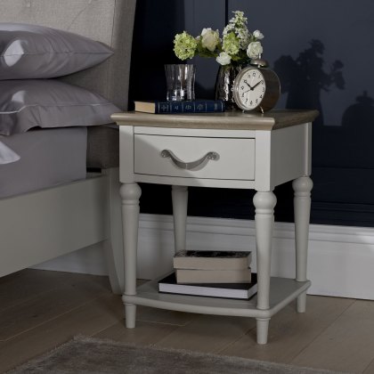 Ashley Grey Washed Oak & Soft Grey 1 Drawer Nightstand