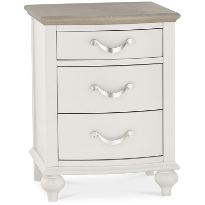 Montreux Grey Washed Oak & Soft Grey 3 Drawer Nightstand Montreux Grey Washed Oak & Soft Grey 3 Drawer Nightstand