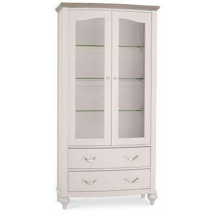 Montreux Grey Washed Oak & Soft Grey Display Cabinet Montreux Grey Washed Oak & Soft Grey Display Cabinet