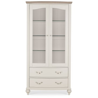 Montreux Grey Washed Oak & Soft Grey Display Cabinet Montreux Grey Washed Oak & Soft Grey Display Cabinet