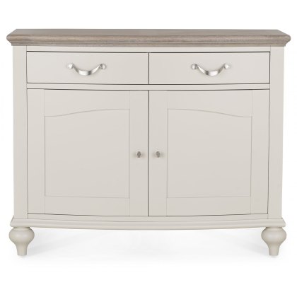 Montreux Grey Washed Oak & Soft Grey Narrow Sideboard