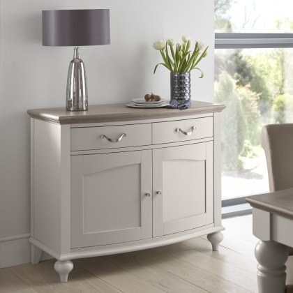 Ashley Grey Washed Oak & Soft Grey Narrow Sideboard