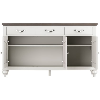 Montreux Grey Washed Oak & Soft Grey Wide Sideboard Montreux Grey Washed Oak & Soft Grey Wide Sideboard