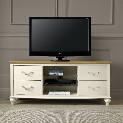 Ashley Pale Oak & Antique White Entertainment Unit