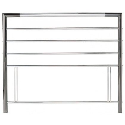 Urban Shiny Nickel & Black Nickel Headboard Double 135cm