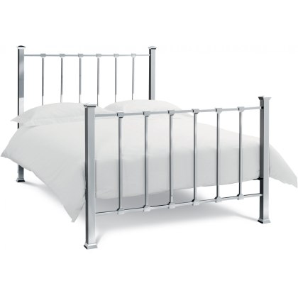 Madison Shiny Nickel Bedstead King 150cm Madison Shiny Nickel Bedstead King 150cm