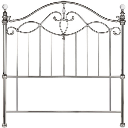 Elena Shiny Nickel Headboard King 150cm