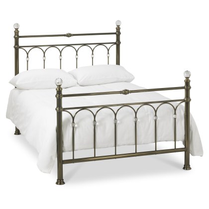 Krystal Antique Brass Bedstead Double 135cm