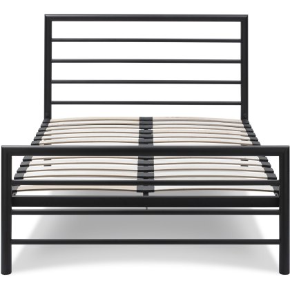 Urban Matt Black Bedstead Double 135cm