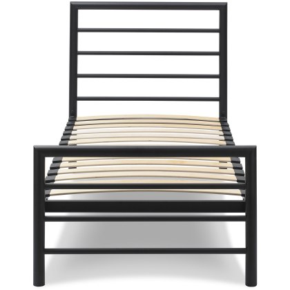 Urban Matt Black Bedstead Single 90cm