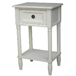 Emily Off White Bedside Table Emily Off White Bedside Table