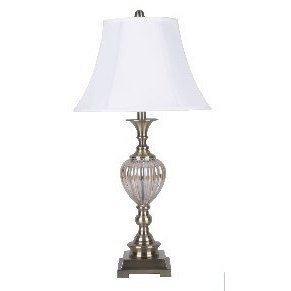 Table Lamp - Metal and Glass