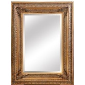 Wood Frame With Bevel Mirror - Gold Leaf Wood Frame With Bevel Mirror - Gold Leaf
